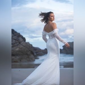 Beaded wedding dress